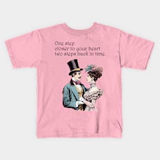 Timeless Waltz: Victorian Dance of Love Kids T-Shirt